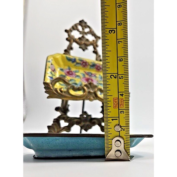 2 Antique Chinese Export Enamel Copper Pin Plates. 19th c. Canton Famille Rose - Picture 14 of 14